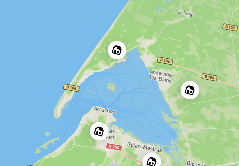 Carte des referrals en France